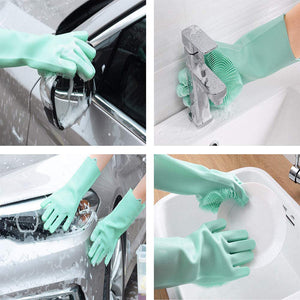 MagicScrub™ 4 Pcs Silicone Washing Gloves (Buy One Get One Free)