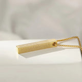 Ayatul Kursi 3D Bar Necklace