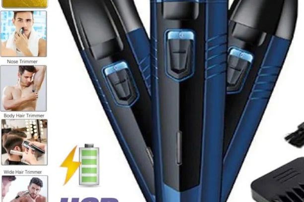 KEMEI 3 in 1 Professional Rechargeable Hair Clipper Trimmer & Shaver