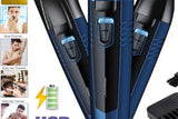 KEMEI 3 in 1 Professional Rechargeable Hair Clipper Trimmer & Shaver