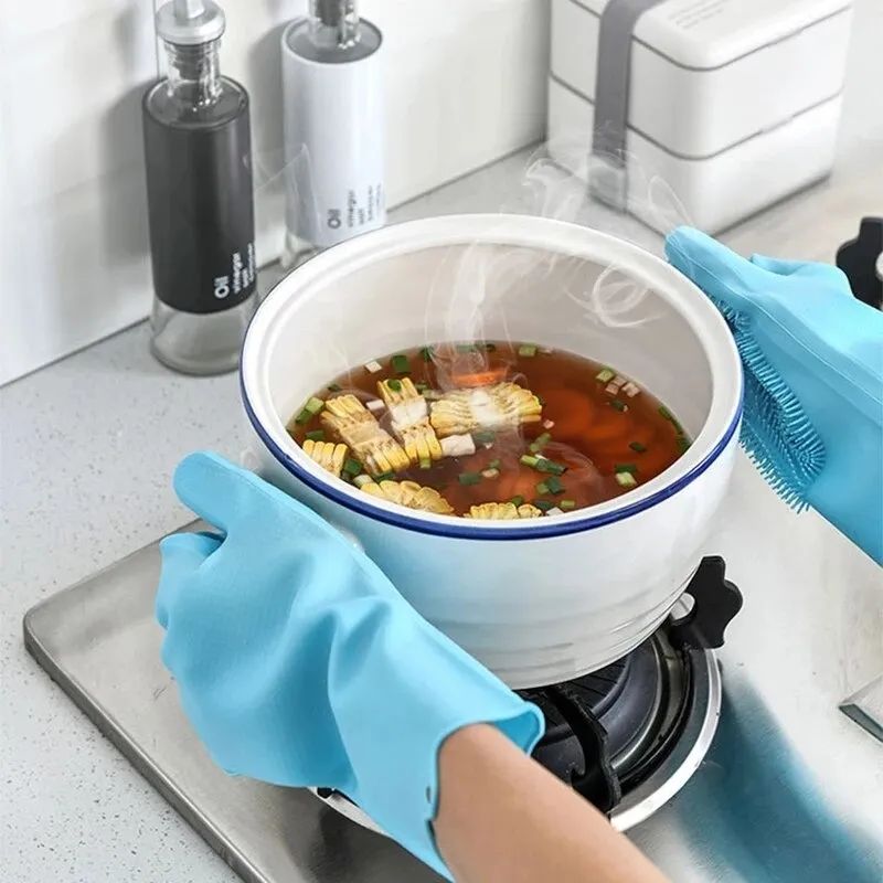 MagicScrub™ 4 Pcs Silicone Washing Gloves (Buy One Get One Free)
